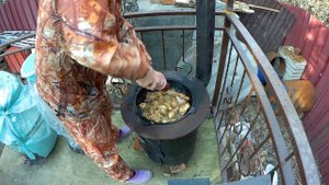 Курица в казане.Гурули-курица по гурийски
