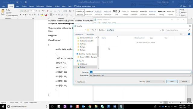 Java Tutorial 18: ArrayOutOfBoundException