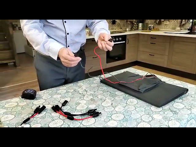 Обзор: Солнечная панель (батарея) Sumitachi, складная походная мощностью 100 Вт