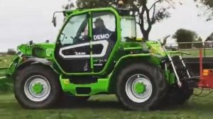 MERLO MULTIFARMER + грабли ворошилки. Телескопический погрузчик и трактор