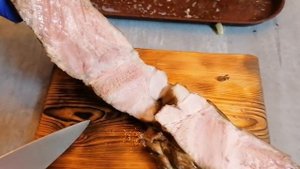 Грудинка горячего копчения. Сочная, мягкая, вкусная.
