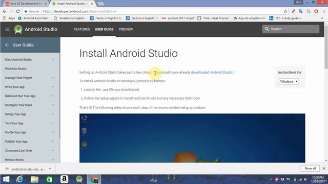 Lesson 1 : Installing Android Studio [Android App Development For Beginners : Make a full app]