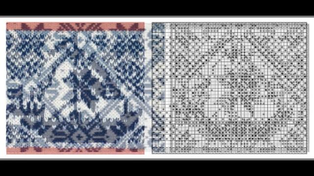 Жаккардовые узоры спицами со схемами.