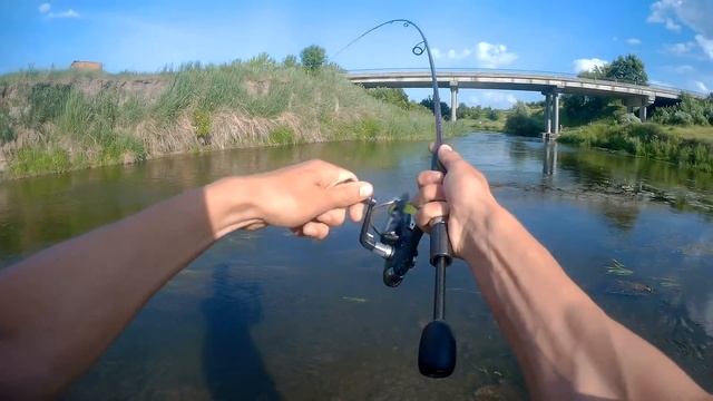 Ловля жереха,голавля,окуня на воблеры.Всплески жереха смотреть онлайн