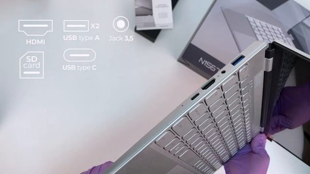 Ноутбук HIPER WORKBOOK N1567RH смотреть онлайн