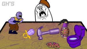 MUKBANG vs THANOS | PURPLE FOOD MUKBANG | GH'S ANIMATION