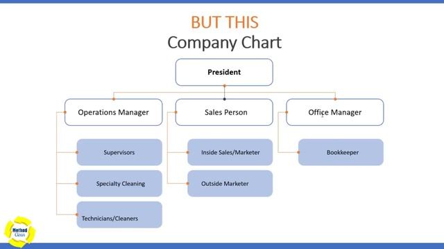 Sample Management Structure of a Cleaning Service