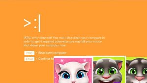 Windows 10 killscreen but Angela Tom Tom 2  want see this ( bad ending)