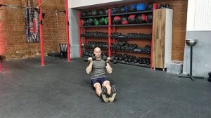 Жим Арнольда сидя на полу