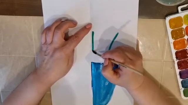 Рисование "Ваза с тюльпанами" Тишкина Н.П. смотреть онлайн