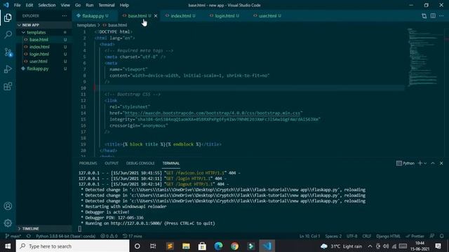 Flask - Making web-page using jinja2 and bootstrap framework | Flask Tutorial
