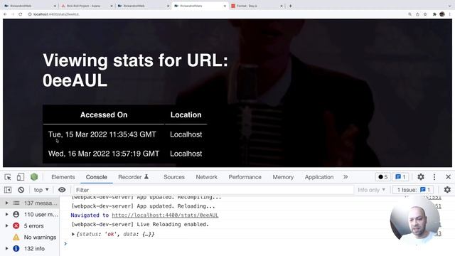 DevTips Daily - Rick and Roll Project - Formatting dates with DayJS
