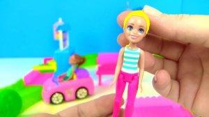 #BARBIE CAR WASH АВТОМОЙКА! Мультик про Машинки - Барби Мультик с Май Тойс Пинк for kids