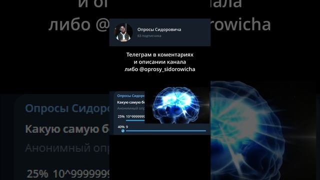 Какую самую большую цифру вы знаете?#опрос