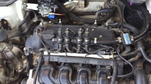 Переключение с бензина на газ. Звук работы двигателя