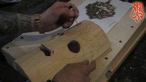 Сделать деревянную маску Одина своими руками. Making a wooden mask Odin