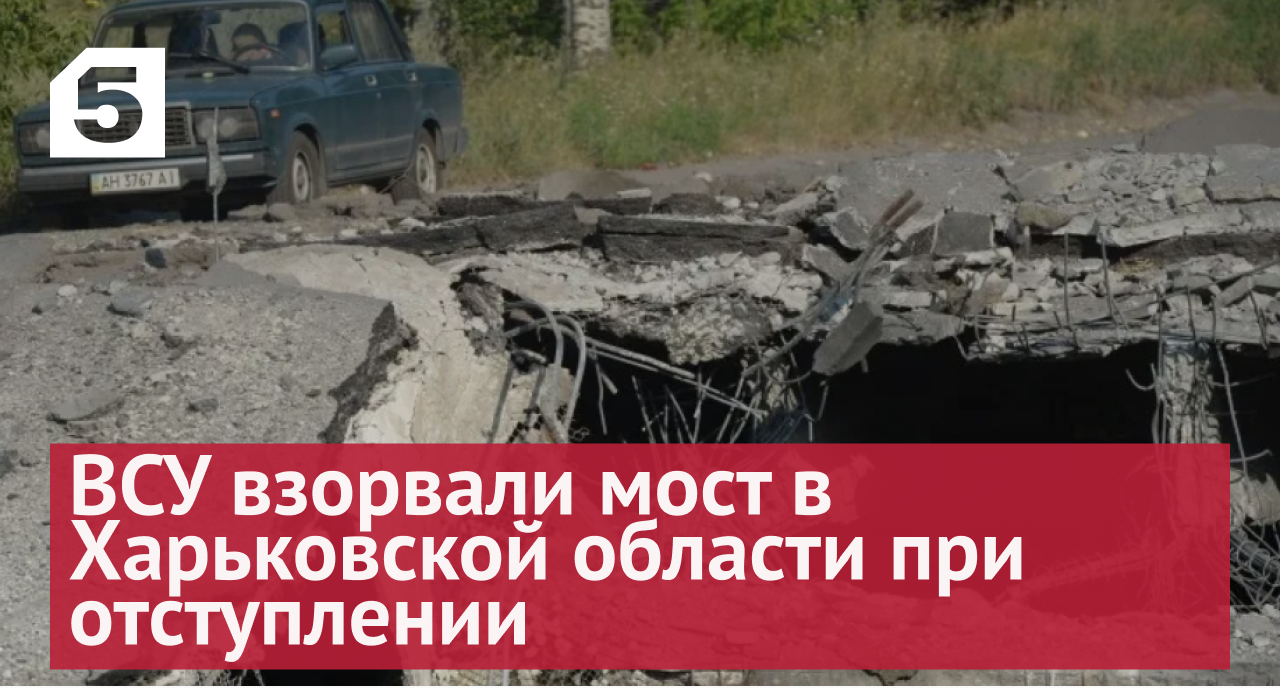 Отомстили в страхе: ВСУ взорвали мост в Харьковской области при отступлении