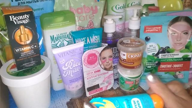 Покупки с магазина "Фикс прайс" и из аптеки"Апрелька". смотреть онлайн