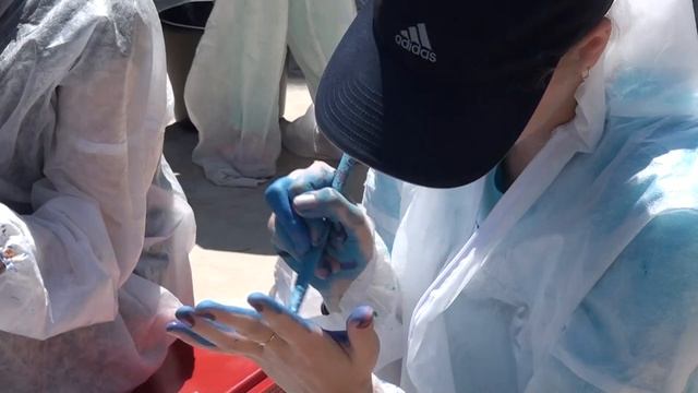 Шедевр Ван Гога-как мозаика из гальки смотреть онлайн