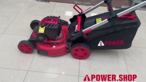 Складная газонокосилка бензиновая самоходная A-iPower AM53S. Краткий обзор.