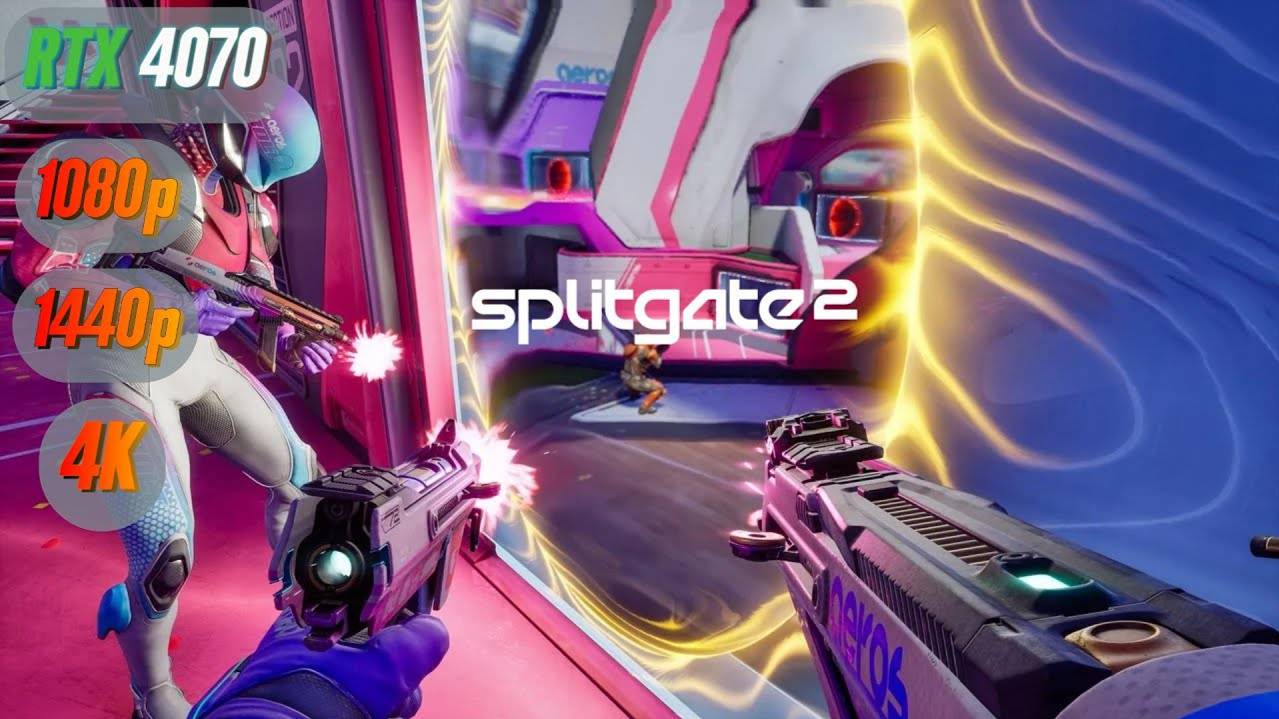 Splitgate 2 - Бенчмарк с RTX 4070 и i5 12400F | 1080p | 1440p | 2160p (4K) смотреть онлайн