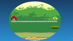 Angry Birds Kick Piggies - STELLA HELP ONE RED BIRD KICK 10 SQUARE PIGGIES!