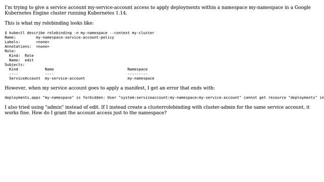 Use Kubernetes RBAC namespace roles? смотреть онлайн