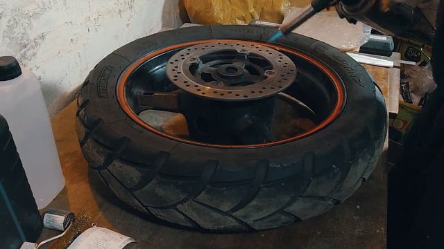 Тормозной диск BIKINGBOY с aliexpress для Suzuki Vstrom. Распаковка и установка на мотоцикл