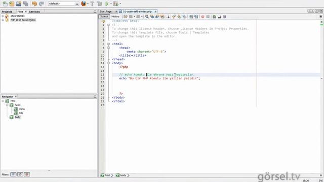 PHP EgitimSeti 04 PHP'de yorumlar смотреть онлайн