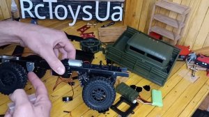 Тюнінг WPL B24 - Тюнінгований ГАЗ66 - Металеві мости КПП 2ступені Апаратура 3 версії Лебідка