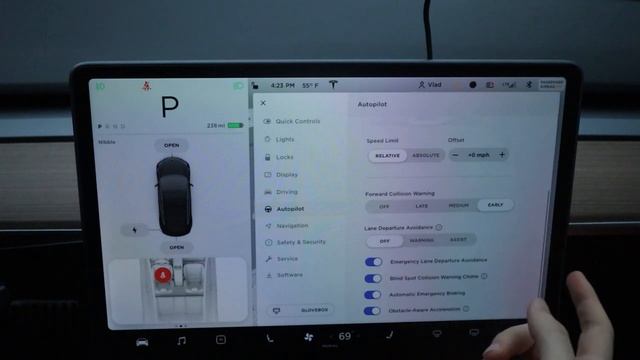 Все функции Теслы | Tesla Model 3 - все что есть в экране машины!