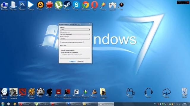 Как быстро и правильно отформатировать флешку windows 7 смотреть онлайн