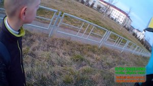 покатушка на питбайках, встретили копов