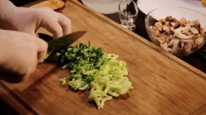 Морской коктейль с овощами