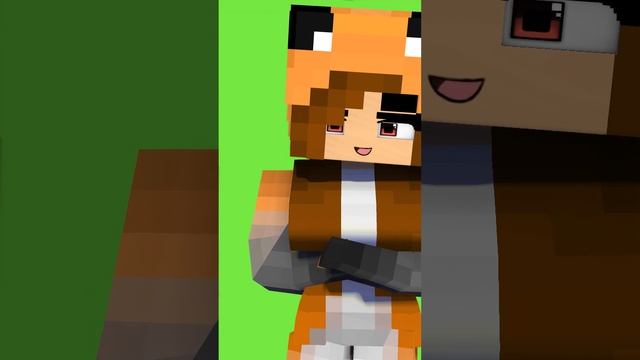 DARLING OHAYO! APHMAU FOX GIRL - MINECRAFT ANIMATION #shorts