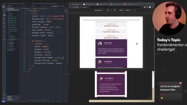Taking on a FrontEndMentor.io challenge!