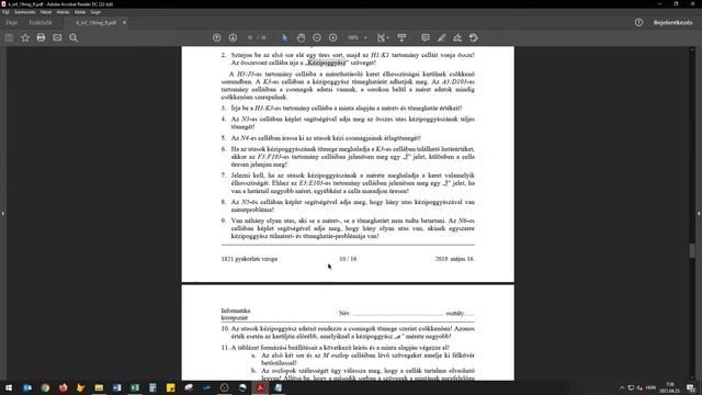 Minden ami Excel - Középszintű informatika érettségi - 2019. május - Poggyász смотреть онлайн