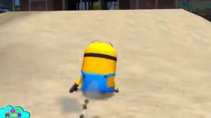 ЦВЕТНЫЕ МИНЬОНЫ. СЕМЬЯ МИНЬОНОВ ЕЗДЯТ НА МАШИНКАХ И ПОЮТ ПЕСЕНКИ