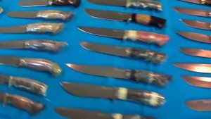 Выставка ножей кузницы Клементьева.  Булат, дамасcк, алмазная стали .
