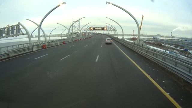 ЗСД южный участок, центральный участок. [ ✕ КАД-юг - ✕ Богатырский пр. ] смотреть онлайн