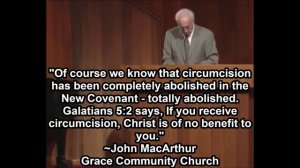 John MacArthur on Circumcision