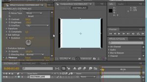 Окно Effect Controls в Adobe After Effects CS4