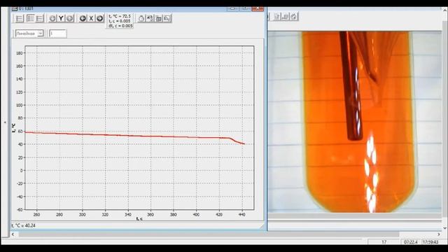 Кристаллизация веществ при охлаждении раствора / Crystallisation while cooling a solution смотреть онлайн