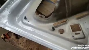 Ремонт распашной двери VW T4.