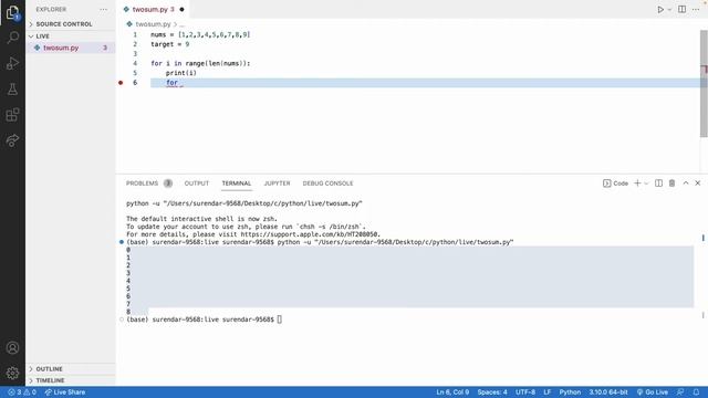 Leet Code in Python | Two Sum | Data structure and Algorithm | Array | Competitive programming Day