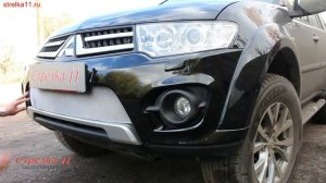 Защита радиатора Optimal MITSUBISHI PAJERO SPORT II (г.Калуга) 2013-2015г.в. - strelka11.ru