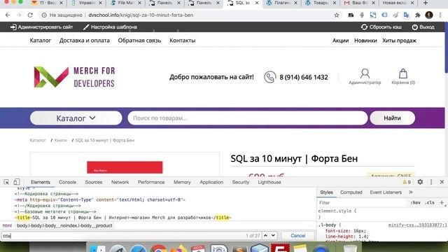 Создание интернет-магазина. Настройка SEO. Урок 1 - Минимум о SEO