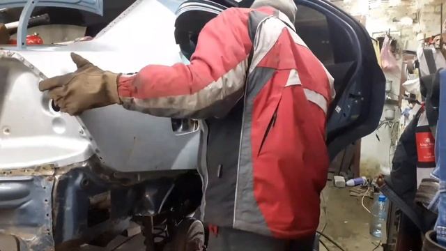 кузовной ремонт с заменой заднего крыла авео т250 финиш. Запчасти ? смотреть онлайн