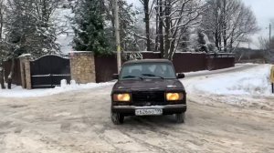 ЗИМНИЙ ДРИФТ НА ВАЗ 2107. СЕМЕРКА. КАК НАУЧИТЬСЯ ЗИМНЕМУ ДРИФТУ?