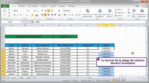 Comment choisir le format d'une cellule avec Excel 2010 ?